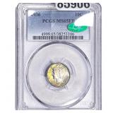 1936 CAC Mercury Silver Dime PCGS MS65 FB