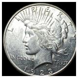 1923-S Silver Peace Dollar CLOSELY UNCIRCULATED