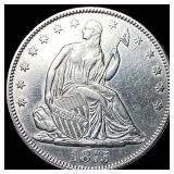 1875 Seated Liberty Half Dollar GEM BU