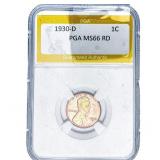 1930-D Wheat Cent PGA MS66 RD