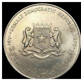 1970 Somalia Nickel Crown GEM BU