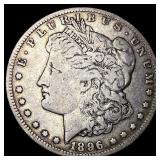 1896-O Silver Morgan Dollar ABOUT UNCIRCULATED