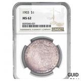 1903 Morgan Silver Dollar NGC MS62