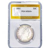 1892 Barber Half Dollar PGA MS64+