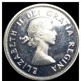 1961 Canada Silver 25 Cents GEM BU