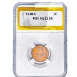 1930-S Wheat Cent PGA MS65 RB