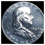 1963 Franklin Silver Half Dollar GEM PROOF