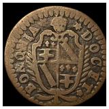 1713 Papal States Clement XI Copper 1/2 Bolognino