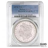 1878 7TF Morgan Silver Dollar PCGS MS63 Rev of 187
