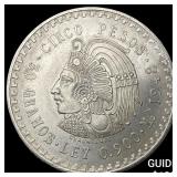 1948 Mexico Silver 5 Pesos UNCIRCULATED