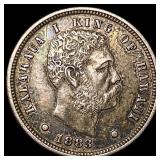 1883 Silver Dime Hawaii Kalakaua I  UNCIRCULATED