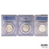 [3 Coin] 1947 Booker T Half Dollar PCGS MS66