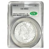 1888-O Morgan Silver Dollar CAC MS62