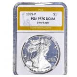 1999-P Silver Eagle PGA PR70 DCAM