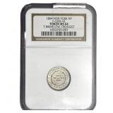 1864 NY Token NGC MS64