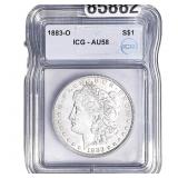 1883-O Morgan Silver Dollar ICG AU58