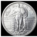 1917 Type 1 Standing Liberty Quarter GEM BU