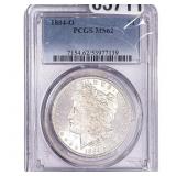 1884-O Morgan Silver Dollar PCGS MS62