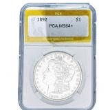 1892 Morgan Silver Dollar PGA MS64+