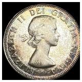 1953 Canada Silver 25 Cents CHOICE AU