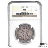 1921-S Walking Liberty Half Dollar NGC F12