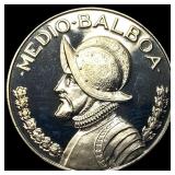 1974-S Panama Clad Proof Half Balboa CHOICE PROOF