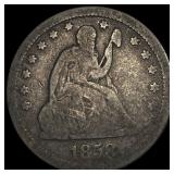 1858 Seated Liberty Quarter LIGHTLY CIRCULATED