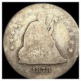 1878 Seated Liberty Quarter NICELY CIRCULATED
