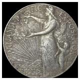 1915-S Silver Panama-Pacific Half Dollar NEARLY UN