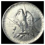 1938-D Silver Texas Independence Half Dollar CHOIC