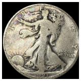 1921-D Silver Walking Liberty Half Dollar NICELY C