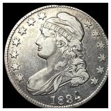 1834 Capped Bust Half Dollar ABOUT UNCIRCULATED