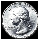 1934-D Silver Washington Quarter UNCIRCULATED