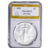 1992 Silver Eagle PGA MS70