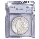 1883-O Morgan Silver Dollar ICG AU58