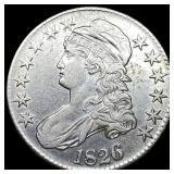 1826 Capped Bust Half Dollar CHOICE AU