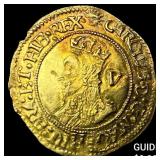 1643 Charles I Gold Crown CHOICE AU