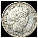 1905 Silver Barber Dime CLOSELY UNCIRCULATED