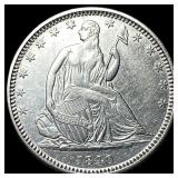1840-O Silver Half Dollar CHOICE AU