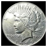 1935 Peace Silver Dollar CHOICE AU