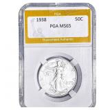 1938 Walking Liberty Half Dollar PGA MS65