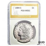 1884-S Morgan Silver Dollar PGA MS61