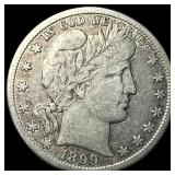 1899-S Silver Barber Half Dollar LIGHTLY CIRCULATE