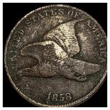 1858 Copper-Nickel Flying Eagle Cent HIGH  GRADE