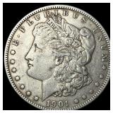 1901 Silver Morgan Dollar NEARLY UNCIRCULATED