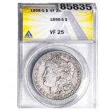 1898-S Morgan Silver Dollar ANACS VF25