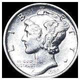 1924-S Silver Mercury Dime GEM BU