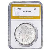 1921 Morgan Silver Dollar PGA Uncirculated