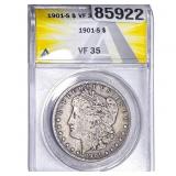1901-S Morgan Silver Dollar ANACS VF35