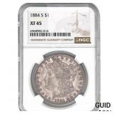 1884-S Morgan Silver Dollar NGC XF45